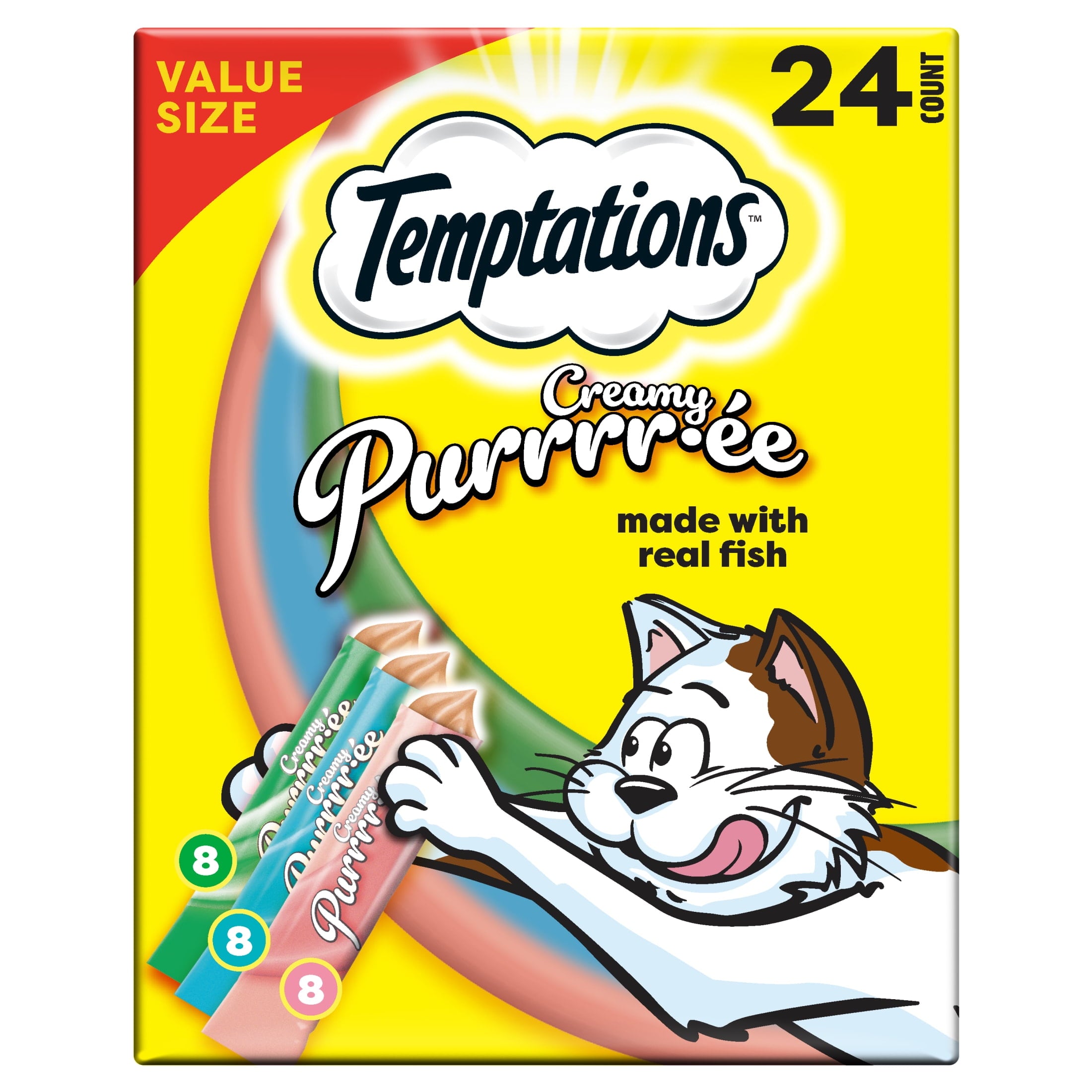 Temptations Creamy Puree Mix-Ups Variety Pack, 24 count