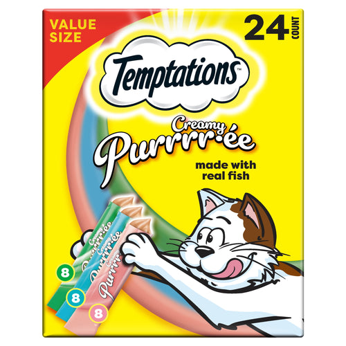 Temptations Creamy Puree Mix-Ups Variety Pack, 24 count