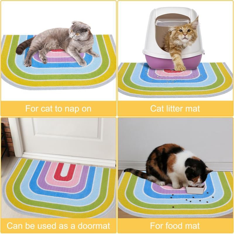 Quality Litter Box Mat Large Non - Slip Cat Litter Mat Litter Trapping Mat - Simply_Atlas