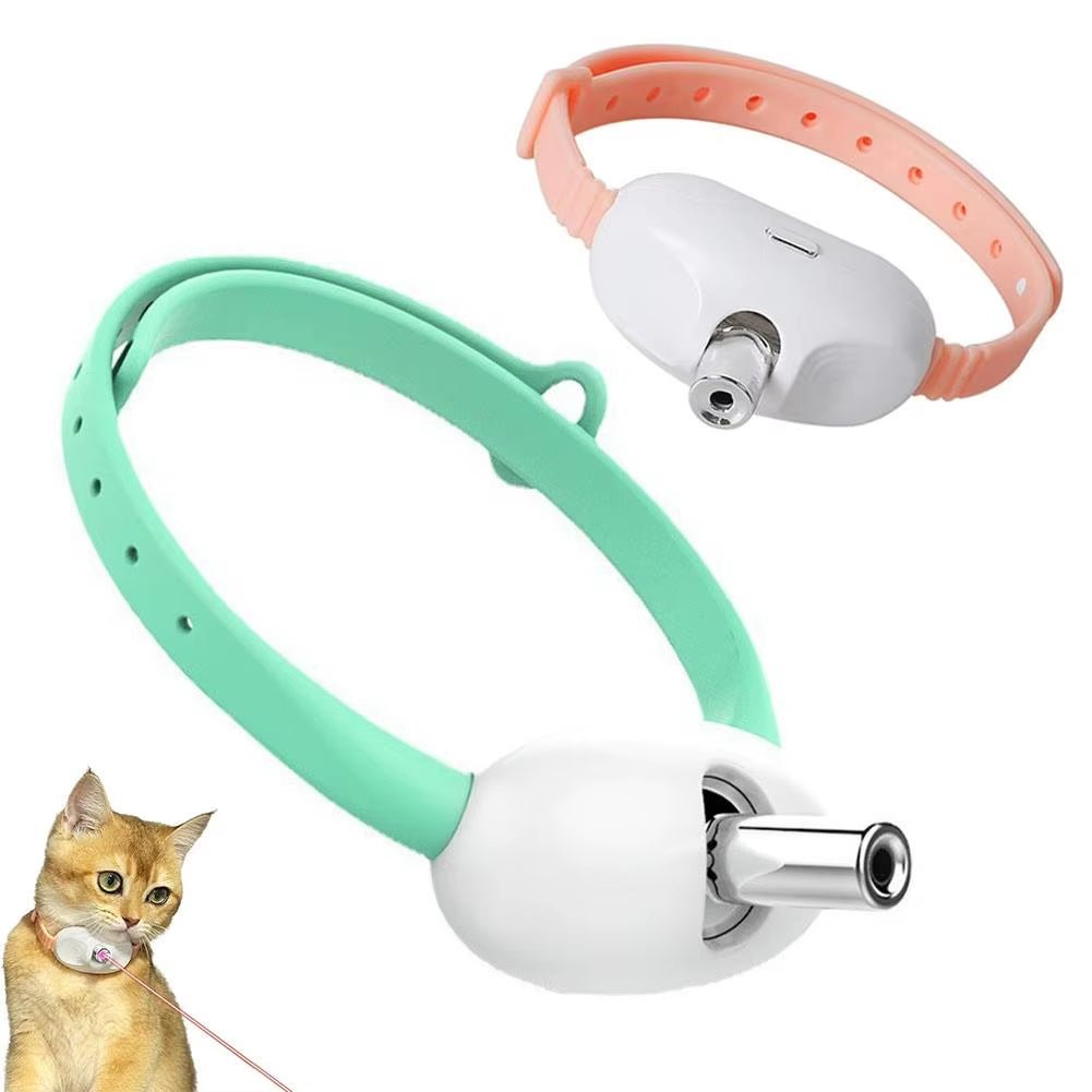 Smart Laser Cat - Teasing Collar Laser Rechargeable Auto Infrared Interactive Pet Kitten Toys for Relieve Anxiety Pet Supplies - Simply_Atlas