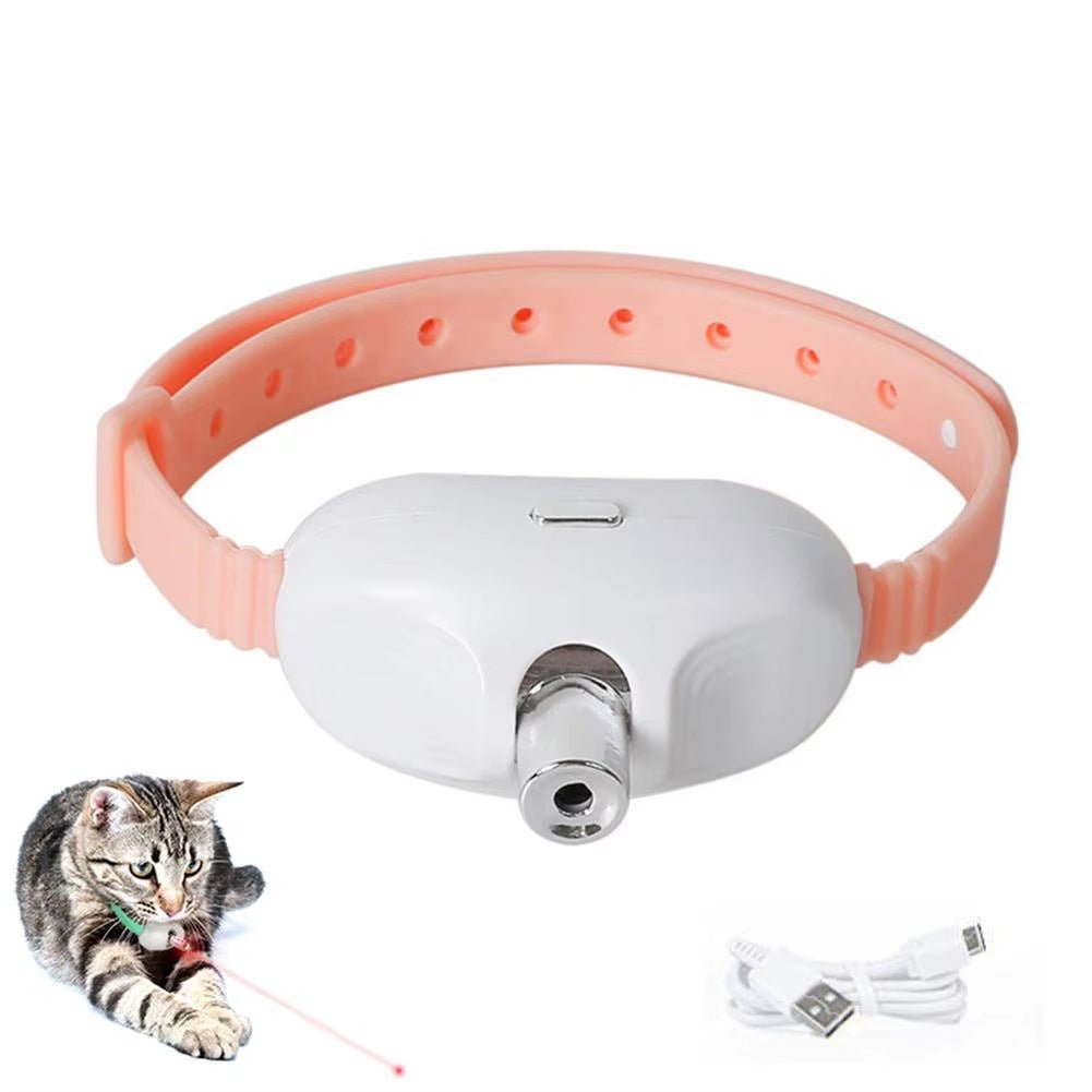 Smart Laser Cat - Teasing Collar Laser Rechargeable Auto Infrared Interactive Pet Kitten Toys for Relieve Anxiety Pet Supplies - Simply_Atlas